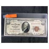 1929 Federal Reserve Bank of Minneapolis $10 Ten Dollar Note
