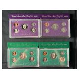 1993 and 1994 United States Mint Proof Sets, S Mint Mark