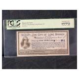 1934 City of Long Branch, NJ Depression Scrip $1 PCGS Currency 45PPQ