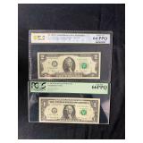 2013 & 2017A US Federal Reserve Star Notes PCGS Graded Lot