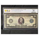 1914 $20 Federal Reserve Note St. Louis Fr. 992 PCGS Choice VF 35