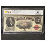 1917 $2 United States Note Fr. 57 PCGS Extremely Fine 40