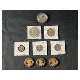 Mixed Lot of US and World Coins: 1943-1986