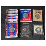 Lot of Commemorative Medallions and Coins: 1992, 1996, 1998, 2000