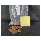 Lot of Lincoln Memorial Cents, Mixed Dates