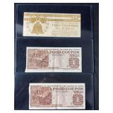 US Department of Agriculture Food Coupons, 1994 Series, Lot of 3
