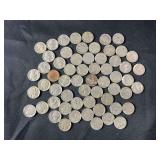 Lot of 60 Buffalo Nickels, Various Dates