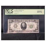 1928B $20 Federal Reserve Note Boston PCGS Currency 40PPQ
