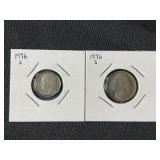 1996-S US Proof Jefferson Nickel and Roosevelt Dime Set