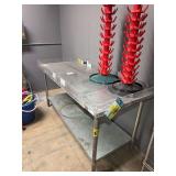 Metal table 6 foot by 3 foot