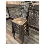 (4) Restaurants Chairs - Stackable