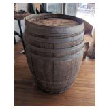 (1) Wooden Whiskey Barrel 22" x 35"
