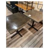 (2) Concrete Top Tables - 30" x 30"