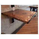 (1) Wall Mounted Wood Top - 30" x 25"