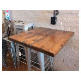 (1) Wall Mounted Wood Top - 30" x 25"
