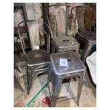 Rusty chairs and stools