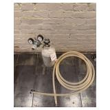 Compressed gas tank and hose