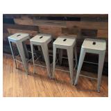 (4) Bar Stools - Stackables