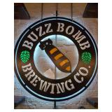36" Lighted Buzz Bomb Brewing Co. Sign