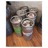 (6) 1/4 Kegs - Empty