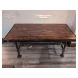(1) Wood Top Table - 48" x 25" x 22"