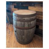 (1) Wooden Whiskey Barrel 22" x 35"