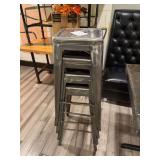 (4) Bar Stools - Stackables