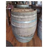 (1) Wooden Whiskey Barrel 22" x 35"