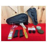 Crosman 150 .22 Caliber CO2 Pellgun Pistol with Accessories