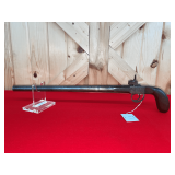 Percussion Muzzle-Loading Pistol with Damascus Pattern Barrel