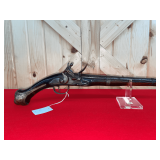 Flintlock Pistol with Ornate Brass Furniture