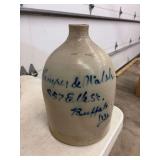 Kamper & Walsh 857 Elk St. Buffalo N.Y. Stoneware Jug