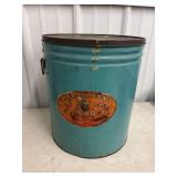 White Lily Leaf Brand Lard Metal Canister