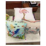 Decorative Embellished Throw Pillows