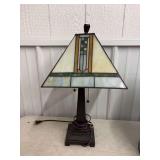 Tiffany Style Mission Stained Glass Lamp