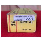Super Vel 357 Magnum 150 Grain JHP Ammunition