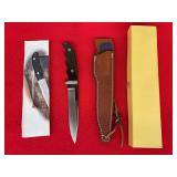 A.G. Russell 2003 AUS-8 Fixed Blade Knife with Sheath