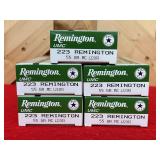 Remington UMC 223 Remington 55 Grain MC Rifle Cartridges, 5 Boxes