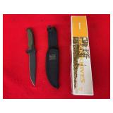 Buck Nighthawk OD Fixed Blade Knife with Sheath and Box