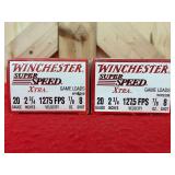 Two Boxes of Winchester Super Speed Xtra 20 Gauge Shotgun Shells