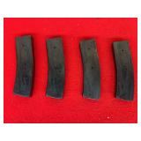 Set of Four Curved Firearm Magazines