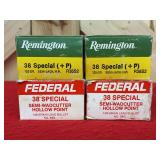 Remington and Federal 38 Special Ammunition Assortment