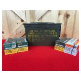 Remington Viper 22 and Winchester Super-X 22LR Cartridges with Metal Ammo Can