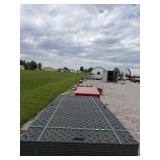 (12) Polyethylene 94" x 47" Mats