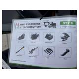 (8) Mini Excavator Attachments