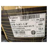 Brighton Best 3/8-16 x 1-1/4 Inch Grade 5 Hex Flange Bolts with Serration