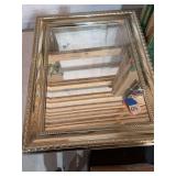 Wall-Mounted Bathroom Medicine Cabinet with Decorative Silver Frame