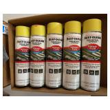 Rust-Oleum Industrial Choice Athletic Field Striping Paint, 17 oz. Cans, Lot of 8