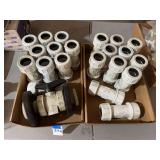 Georg Fischer Industrial Ball Valve and Assorted Pipe Couplings