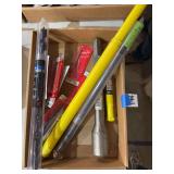 Assorted Drill Bits and Milwaukee Spike and Pin Driver
